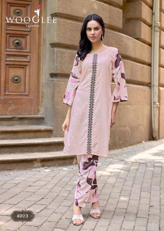 Wooglee yanaa coord set Wholesale kurti market in Surat